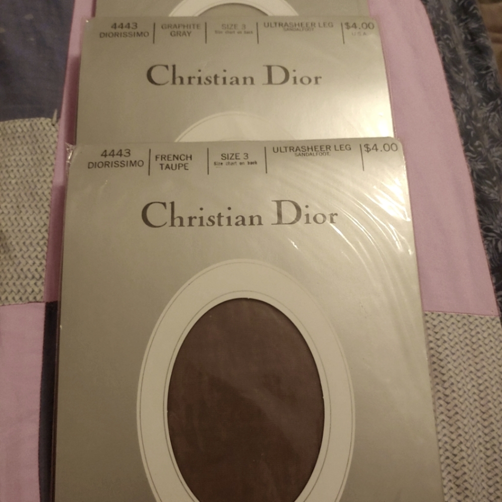 Christian Dior 3 Pairs pantyhose